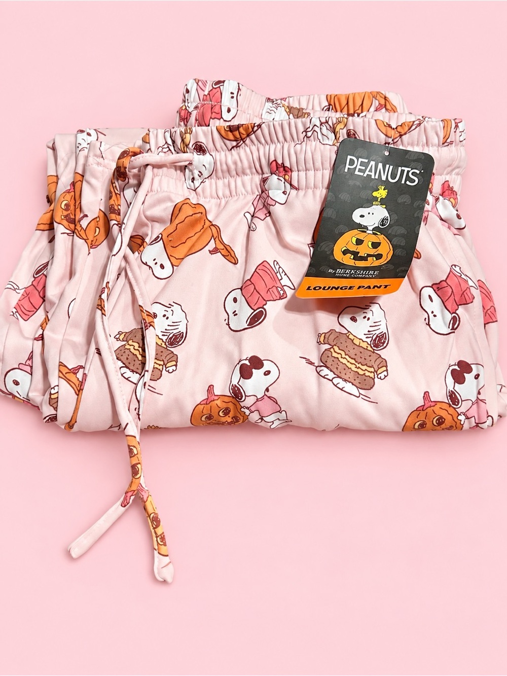 Peanuts Pink Snoopy Pumpkin Lounge Pants